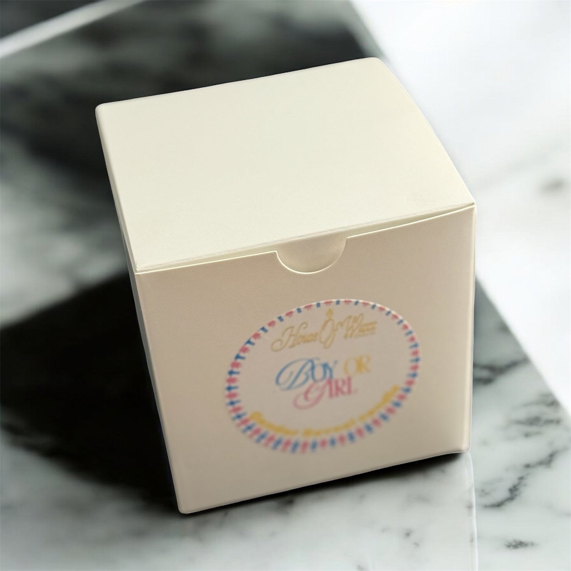 Gender reveal candle