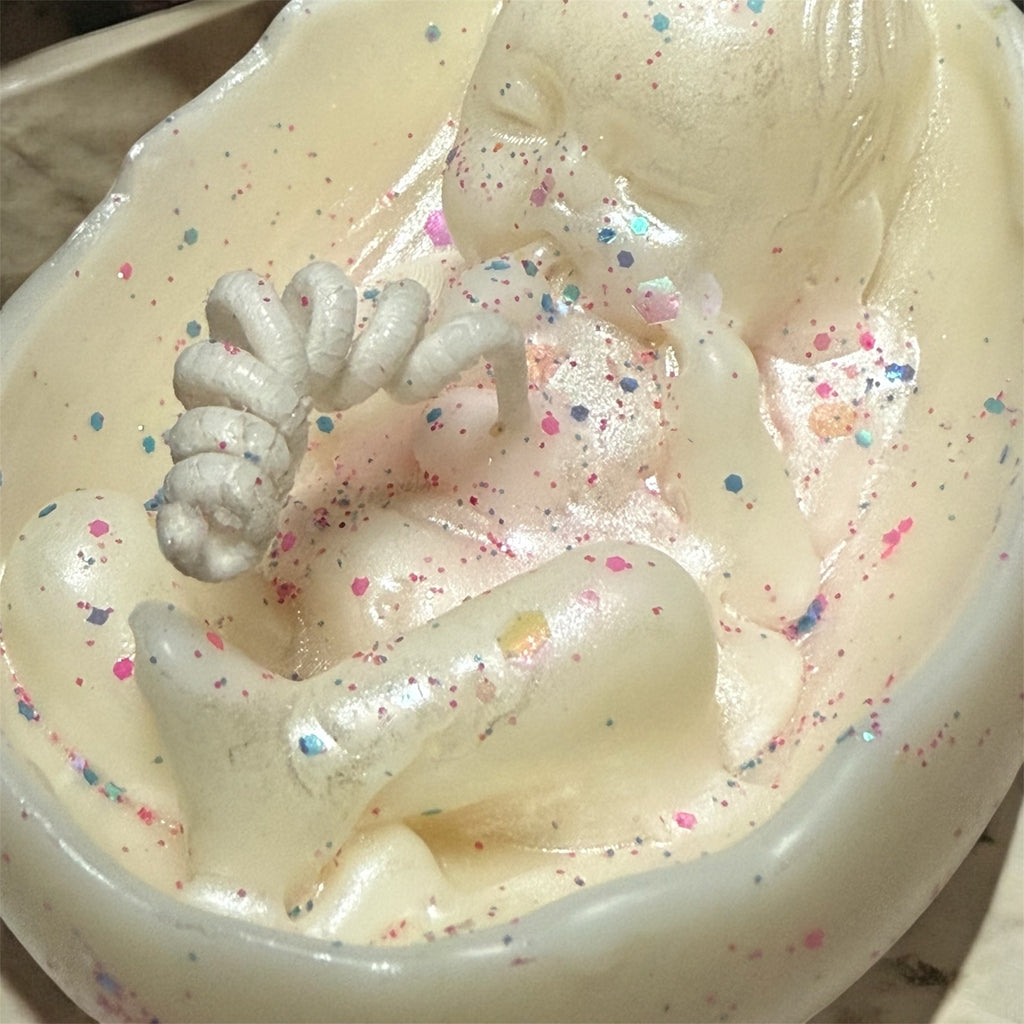 Gender reveal candle