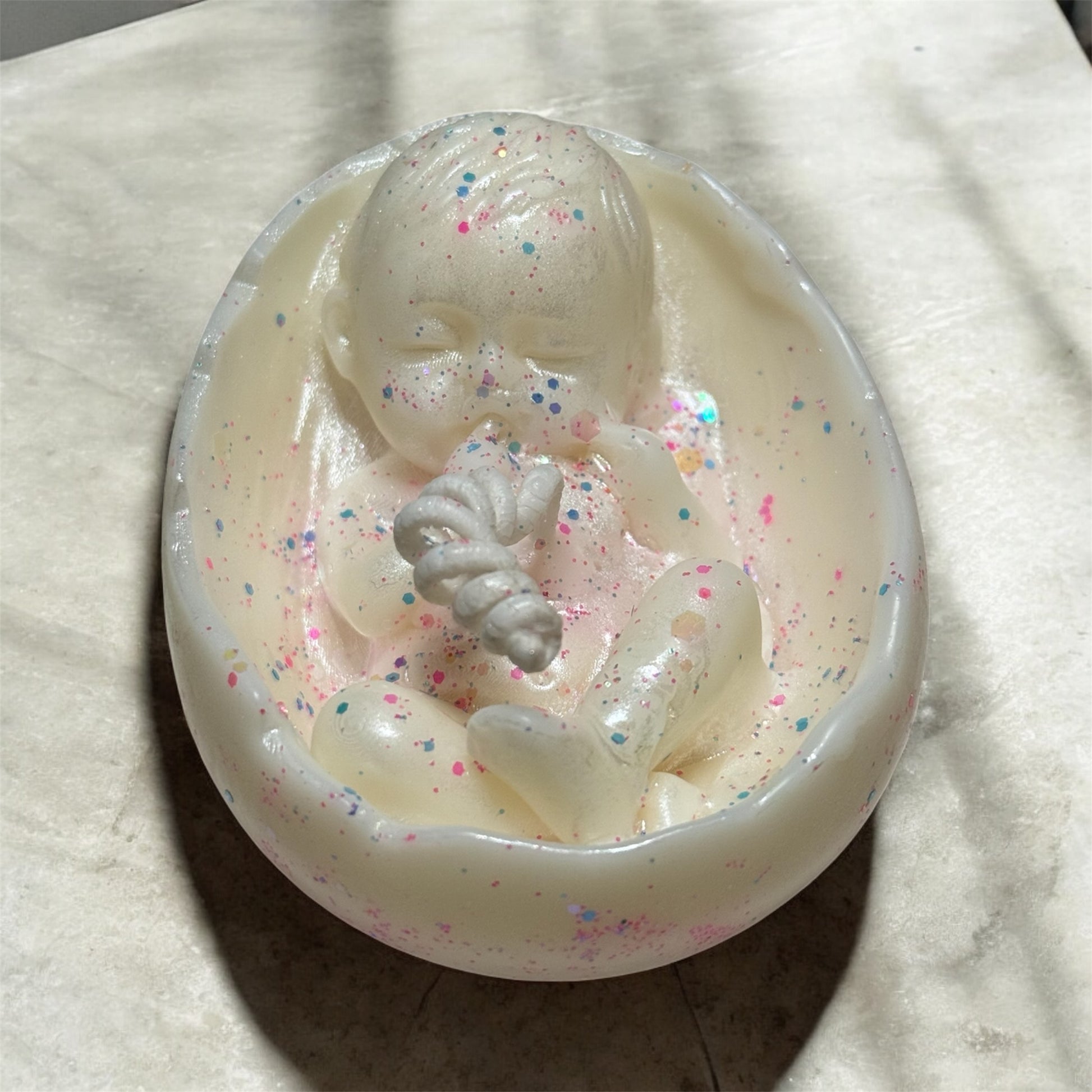 Gender reveal candle
