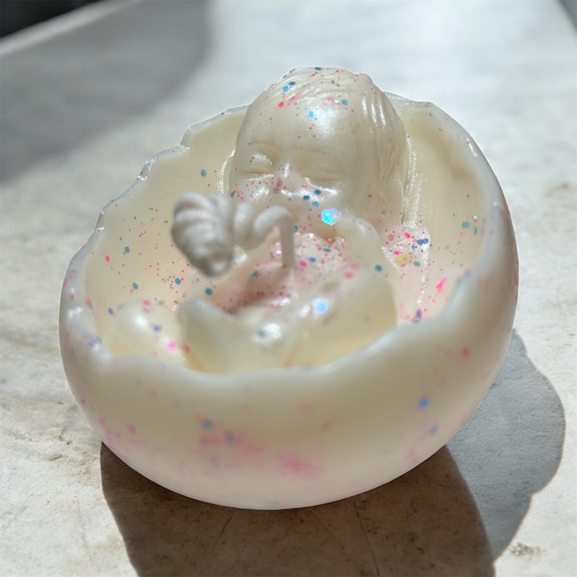 Gender reveal candle